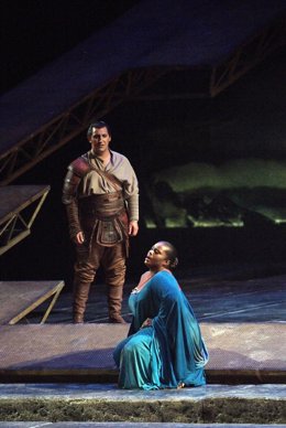 Imagen de la representación de 'Aida' de Verdi.