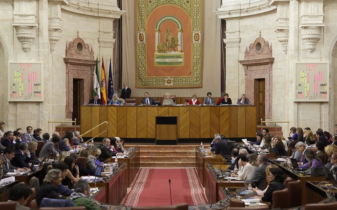 El Pleno del Parlamento durante la votación del Presupuesto