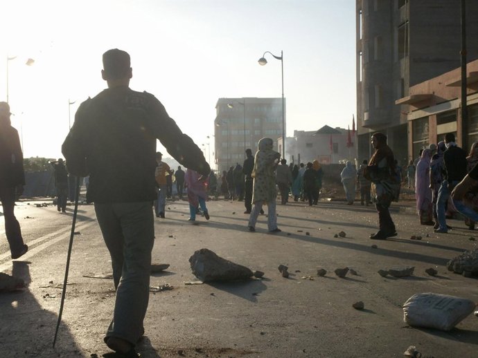 Disturbios en El Aaiún.
