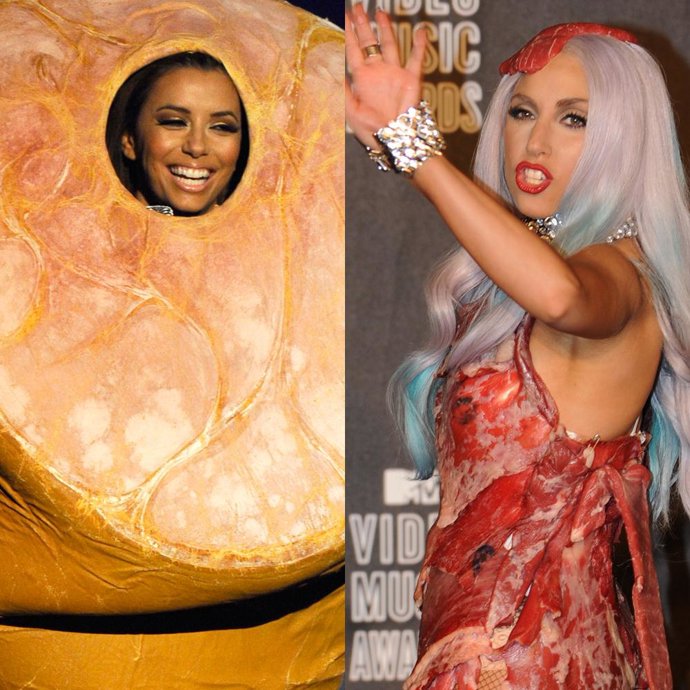 Eva Longoria y Lady Gaga
