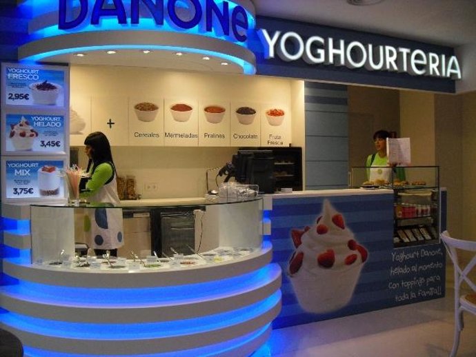 Yoghourtería Danone en Imaginarium