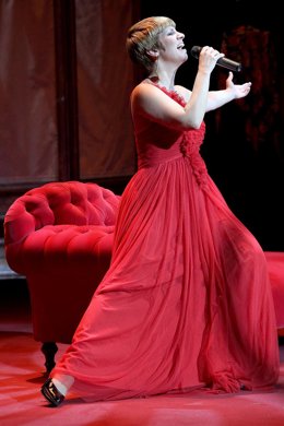 La cantante Pasión Vega en una actuación