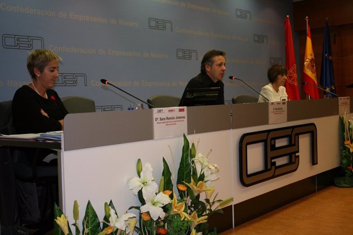 El secretario general de UAGN, Félix Bariáin, en la Asamblea del Servicio de Pre