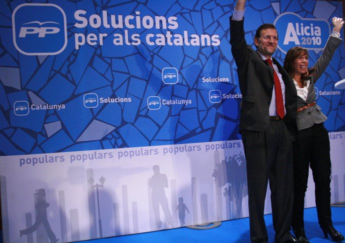 Fotos Rajoy I Sánchez Camacho A Cunit