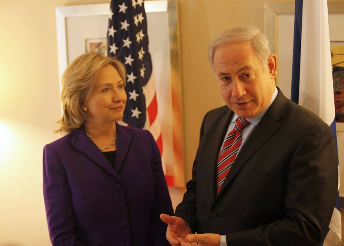 Secretaria de Estado norteamericana, Hillary Clinton y el primer ministro israel