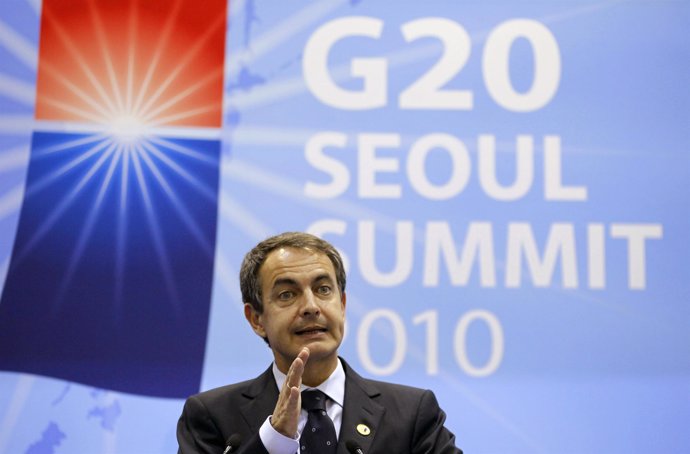 presidente del Gobierno, José Luis Rodríguez Zapatero, en la cumbre del G20