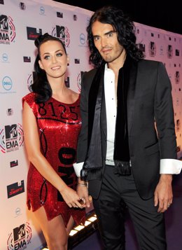 Katy Perry y Russell Brand en los MTV celebrados en la Caja Mágica de Madrid 