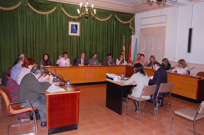 Pleno del Ayuntamiento de Fraga (Huesca)