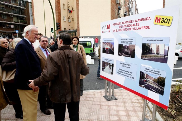 Echeverría inaugura la Avenida Rosales en Villaverde