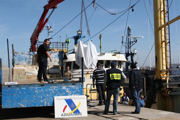 Descarga de la droga intervenida