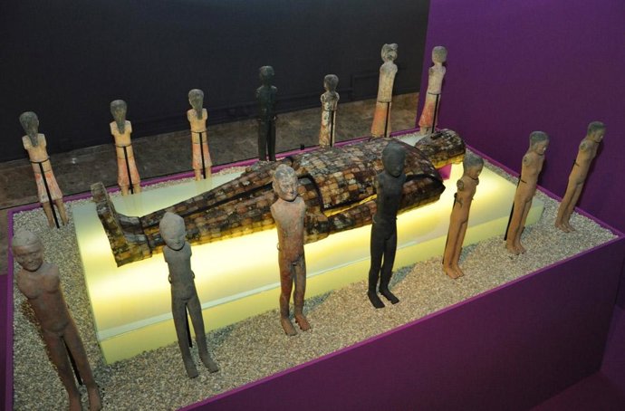 Piezas de la muestra dedicada a la dinastía Han.