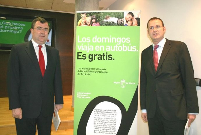 José Guillén, presidente de la EPT, junto al consejero Ballesta