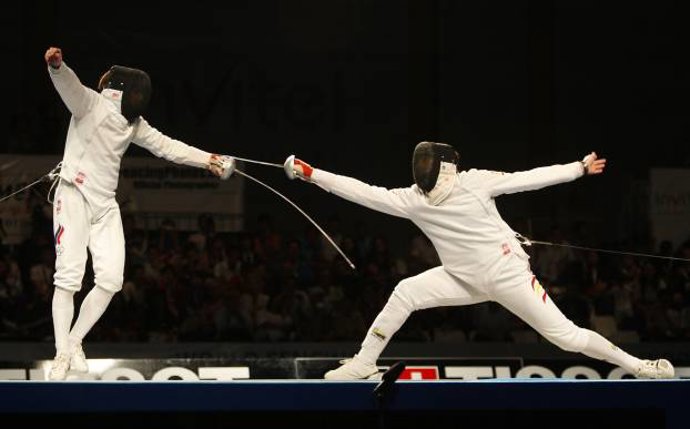 Mundial de esgrima de Paris 2010 con Pirri