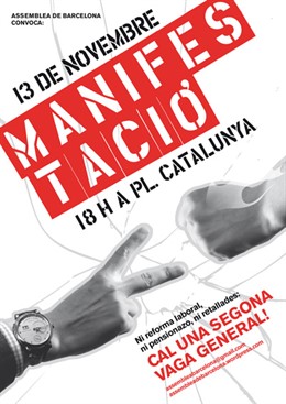 Cartel manifestación 13 noviembre