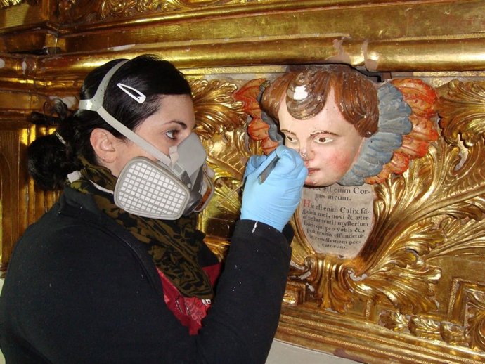 Restauración retablos Villanueva del Rebollar