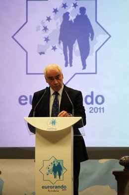 El consejero Luciano Alonso, en la presentación del Eurorando