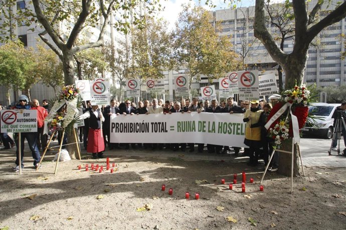 Concentración de hosteleros 