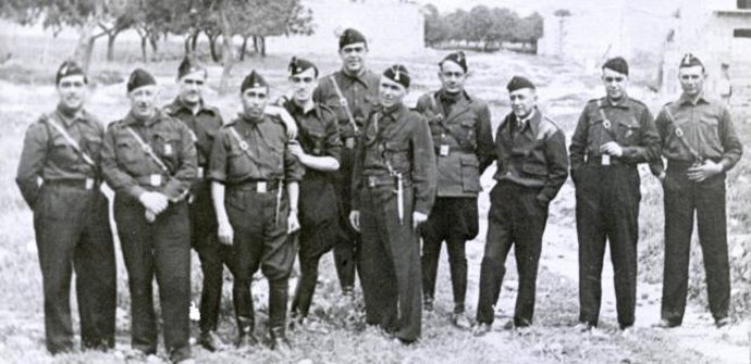 El ex presidente del Real Mallorca Lluís Sitjar al centro de la imagen