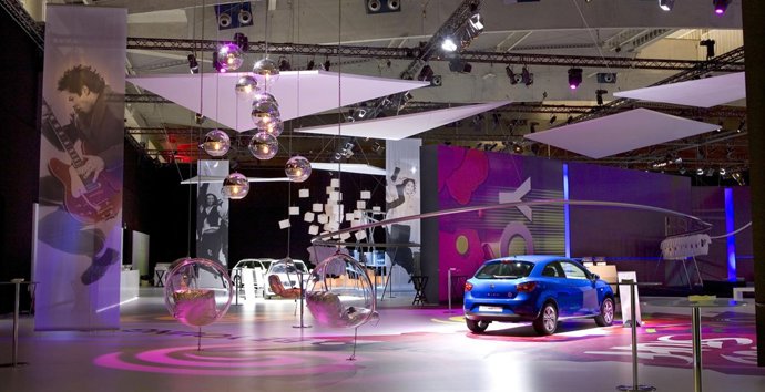 Instalación diseñada por Dicom para Seat en Fira de Barcelona