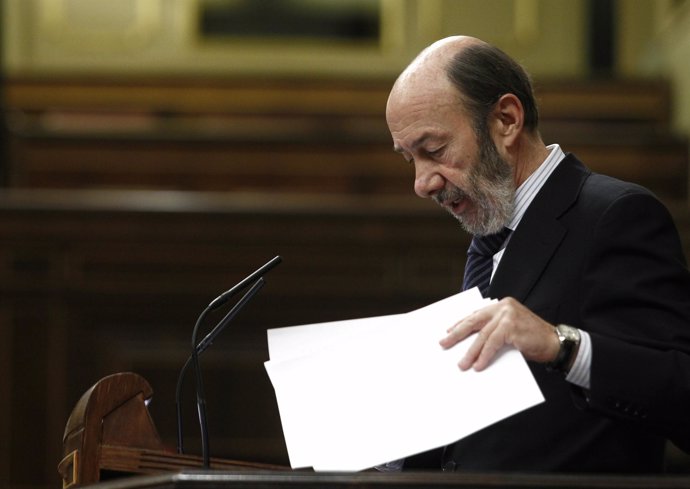 Alfredo Pérez Rubalcaba, en el Congreso