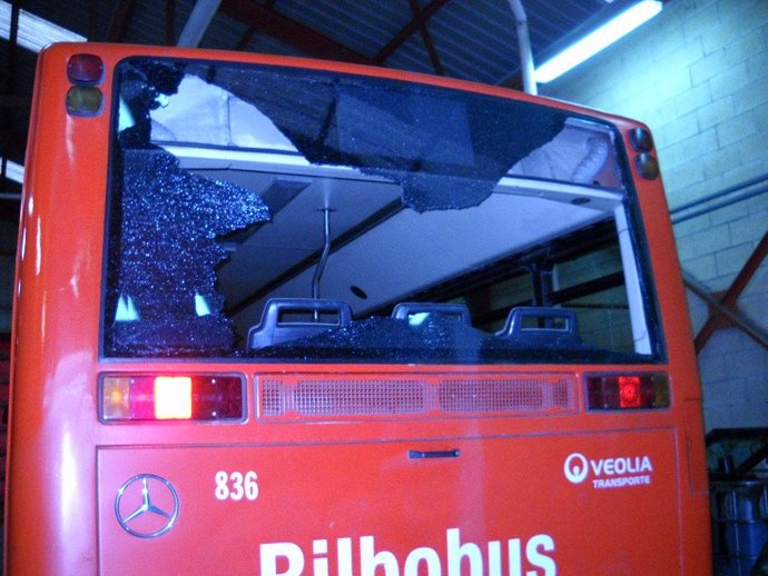 daños autobús