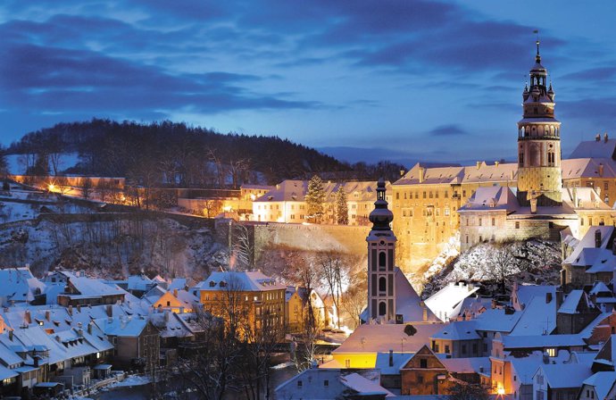 Vista de Cesky Krumlov. República Checa