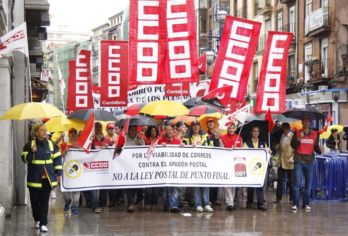 Manifestación Correos