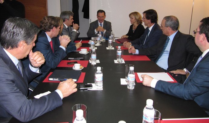 Bascuñana, durante la reunión