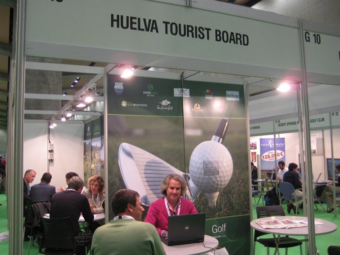 El stand de Huelva en la feria International Golf Travel Market (IGTM 2010)