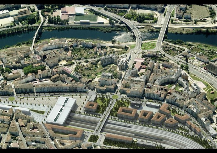 Proyecto del AVE en Ourense