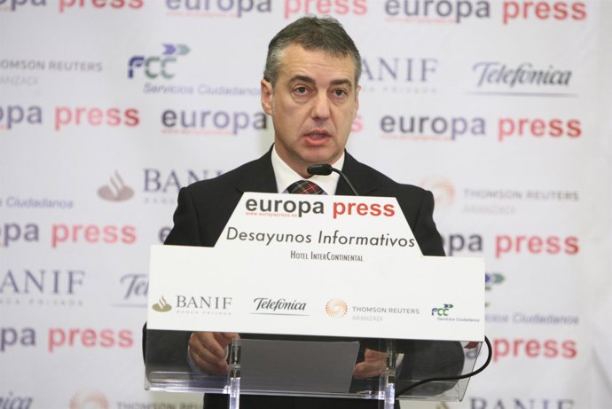 Iñigo Urkullu en los Desayunos de Europa Press