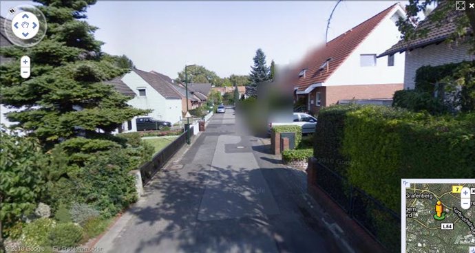 Google Street View permite eliminar parte de la imagen