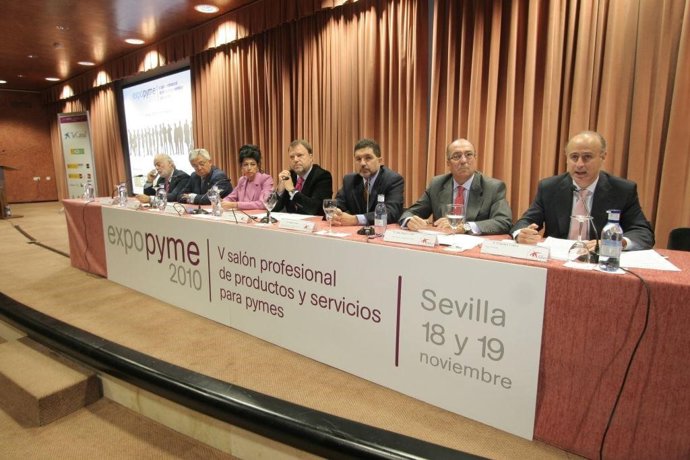 Acto de inauguración de Expopyme en Sevilla