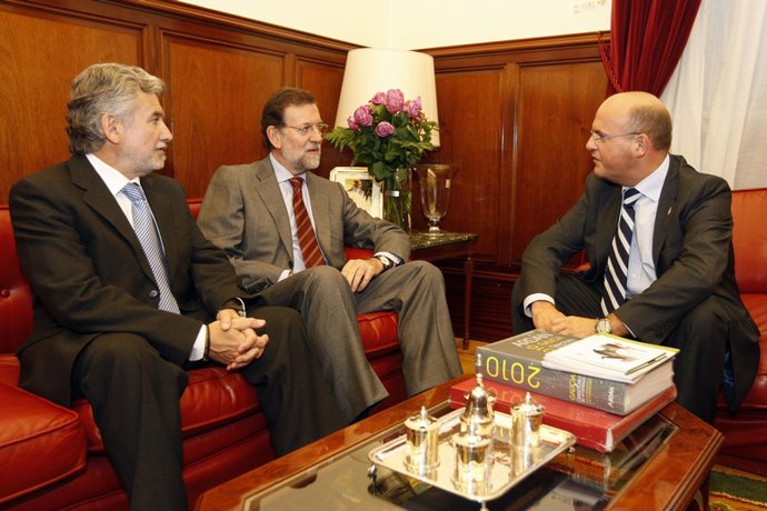 Reunión de Rajoy, Fernández y Baltar