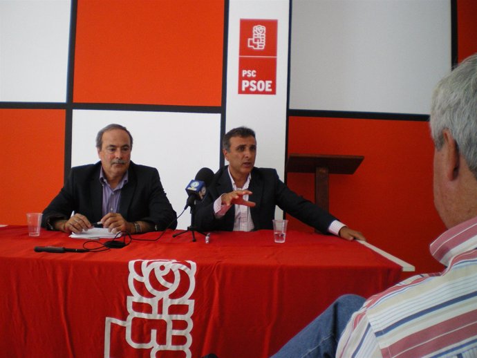 De izquierda a derecha, el secretario general del PSOE en Telde (Gran Canaria), 