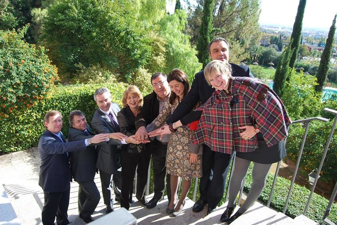 Firmantes de la declaración de intenciones del Patronato de Turismo de Córdoba
