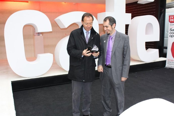 El alcalde, durante la inauguración