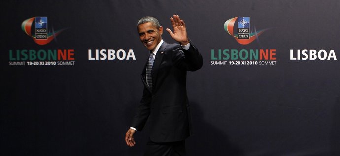 El presidente de EEUU, Barack Obama, en la cumbre de la OTAN en Lisboa