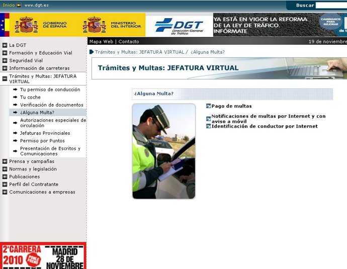 Pago de multas por Internet