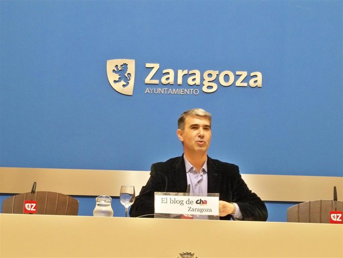 El portavoz municipal de CHA, Juan Martín, en una imagen de archivo