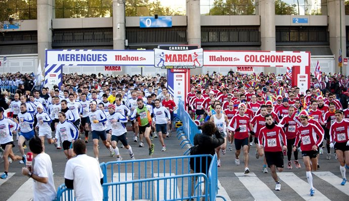 Los colchonero se impusieron en la Carrera de las Aficiones