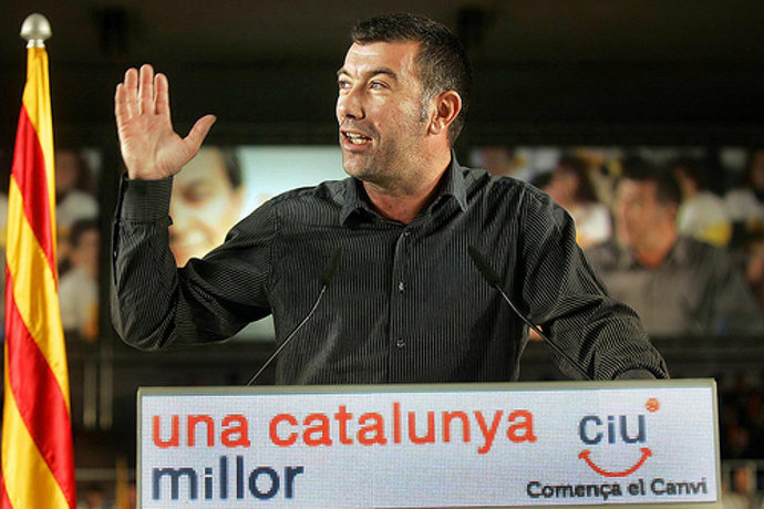21.11.2010, Barcelona
Campanya electoral CiU al Pavell- Vall d'Hebr-n.

foto: Ci