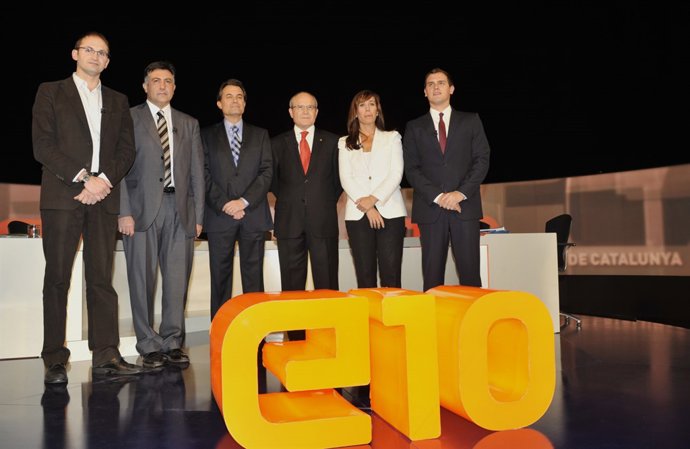 FOTOS DEBAT ELECCIONS AL PARLAMENT DE CATALUNYA AQUEST NIT A TV3
