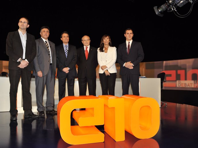 FOTOS DEBAT ELECCIONS AL PARLAMENT DE CATALUNYA AQUEST NIT A TV3