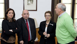 Reunión de las consejeras de Hacienda y Presidencia con CCOO y UGT