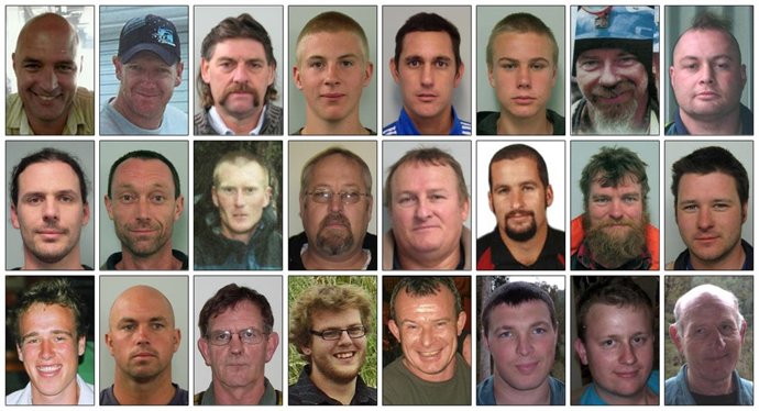 Imagen de los mineros de Nueva Zelanda