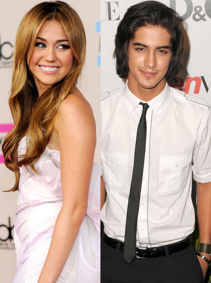 Montaje de Miley Cyrus y Avan Jogia 