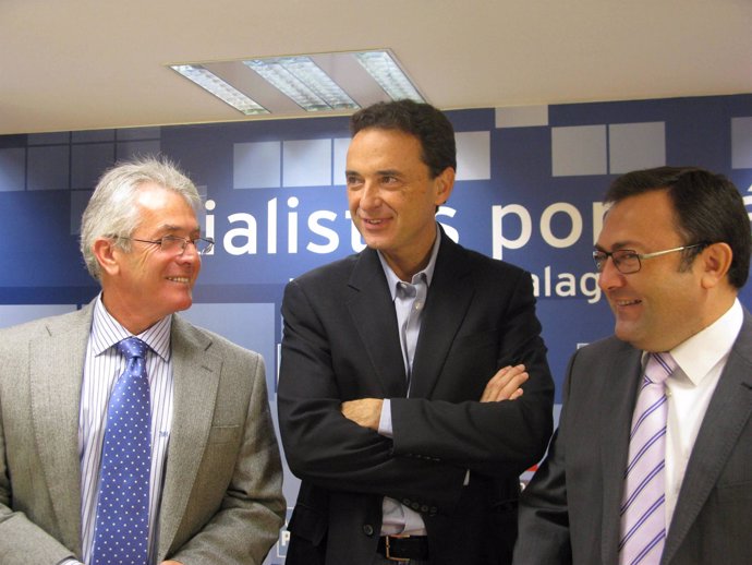 Juan Ortuño, José Ortiz y Miguel Angel Heredia (PSOE)