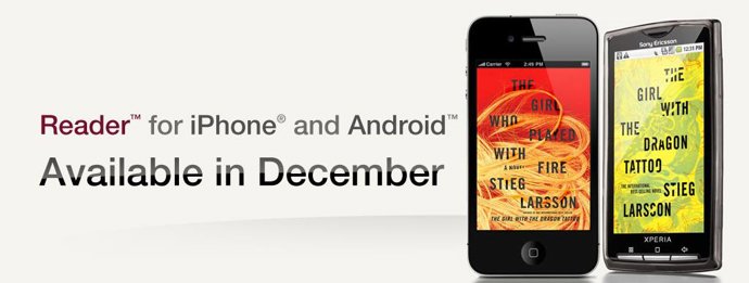 'ReaderStore' de Sony, disponible para Android y iPhone en diciembre