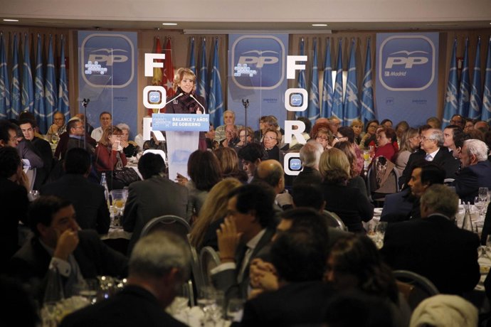 Aguirre durante su intervención en Getafe